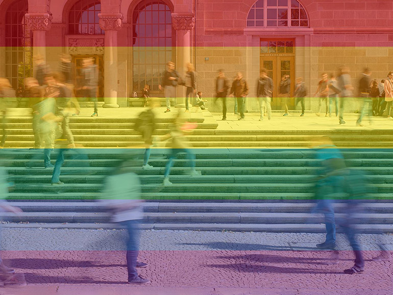 UZH in Regenbogenfarben
