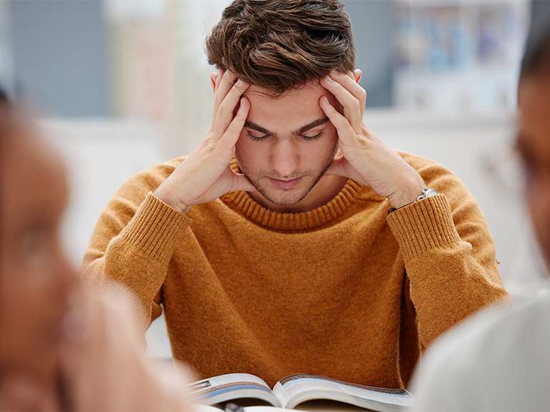 Student beim Lernen