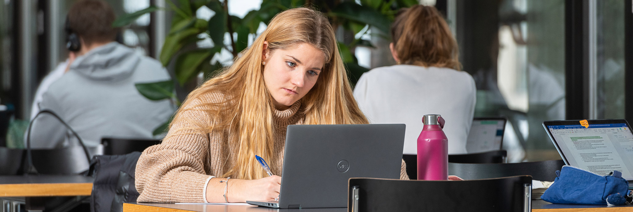 Studentin am Lernen